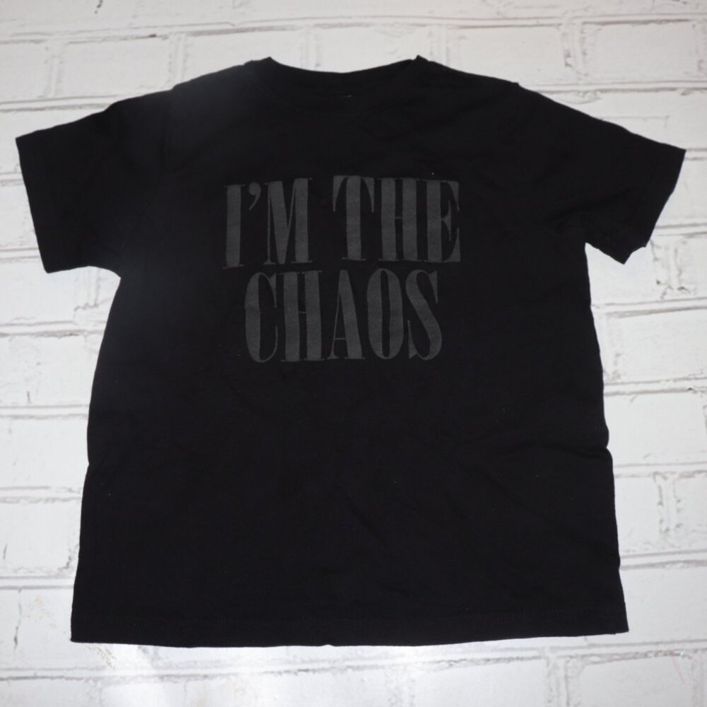 🖤⚡️ Rabbit Skins “I’m the Chaos” Youth Tee – Size 5/6 · Statement Style · Rebel
